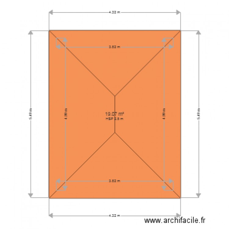 VUE DESSUS TOITURE VERANDA MACONNEE. Plan de 0 pièce et 0 m2