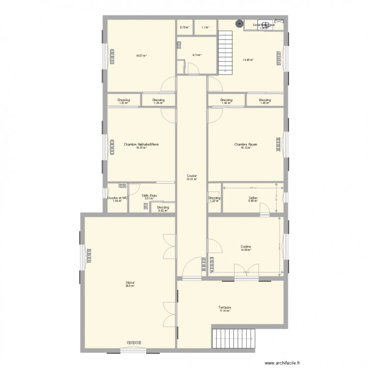 maison pm rn. Plan de 0 pièce et 0 m2