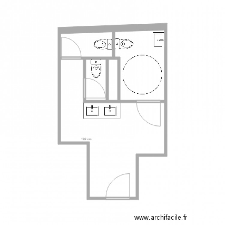 Toilettes Le Charcot ERP6. Plan de 0 pièce et 0 m2
