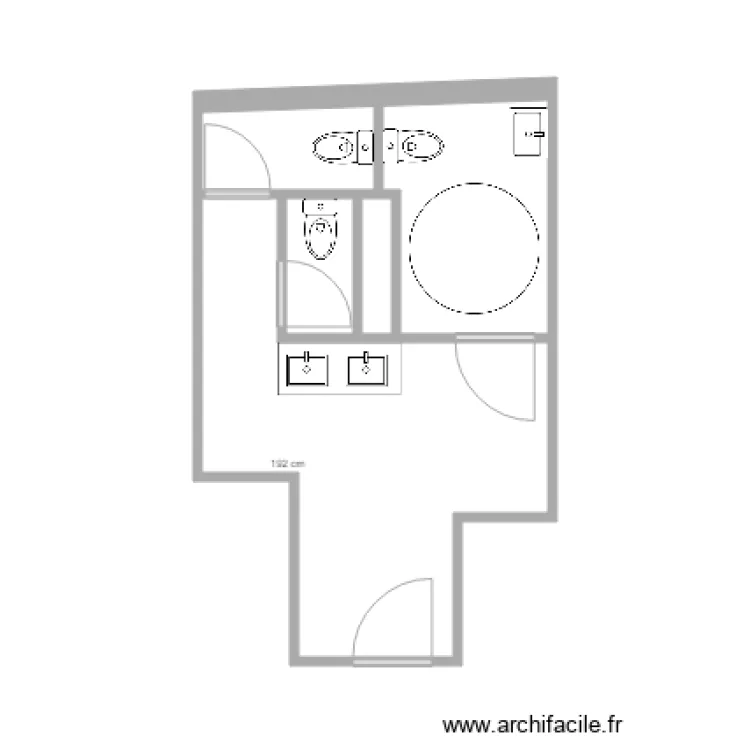 Toilettes Le Charcot ERP6. Plan de Toilettes Le Charcot ERP6. Plan de