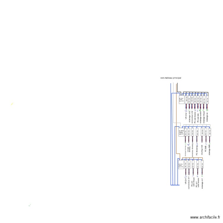 tableau étage. Plan de 0 pièce et 0 m2