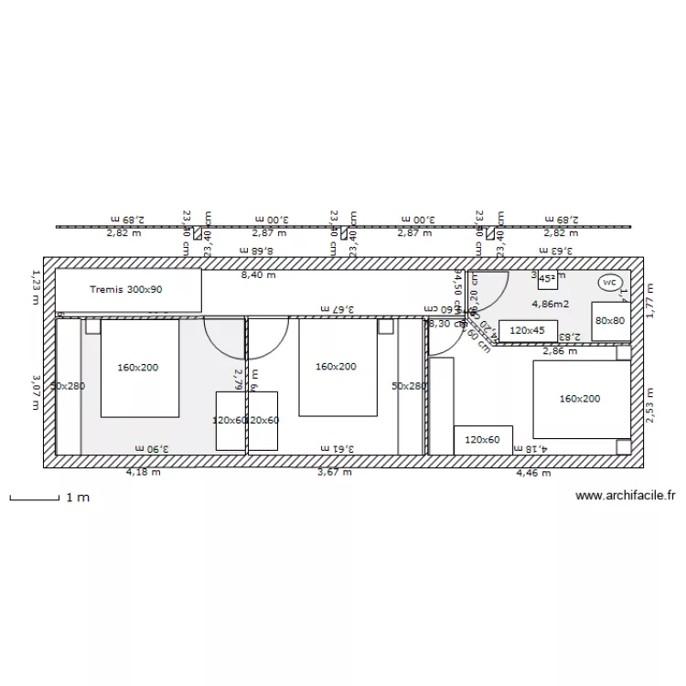 etage meublé 2. Plan de etage meublé 2. Plan de