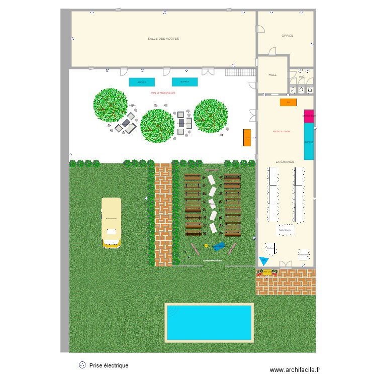 Plan implantation. Plan de 0 pièce et 0 m2