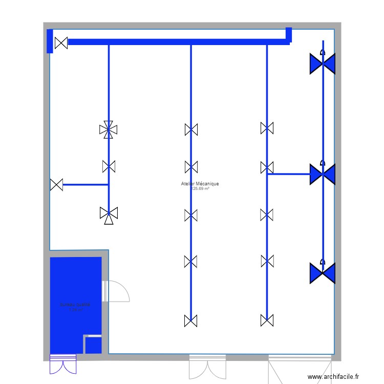 Plan Atelier mécanique . Plan de 0 pièce et 0 m2