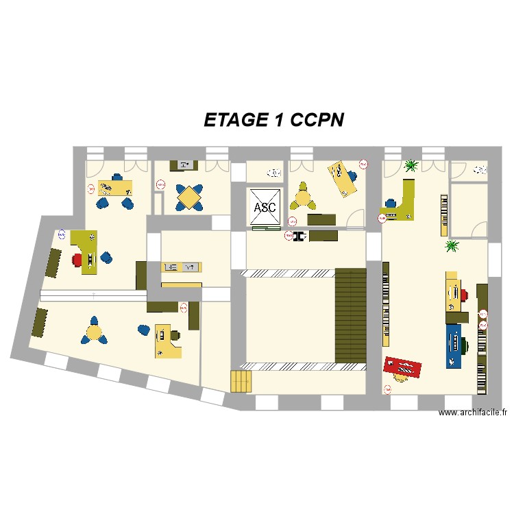 BUREAU CCPN 1 ETAGE. Plan de 0 pièce et 0 m2