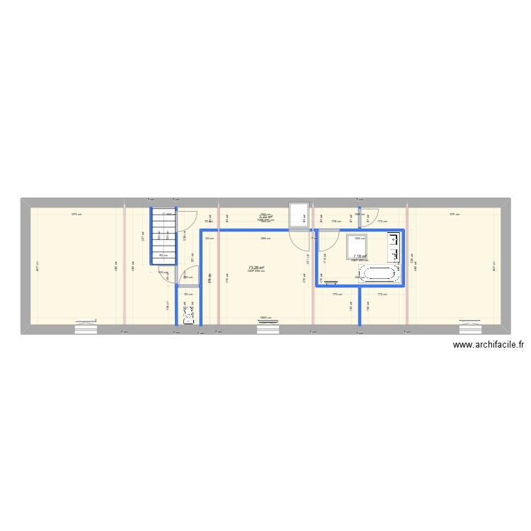 BAT 1  R+1. Plan de 0 pièce et 0 m2