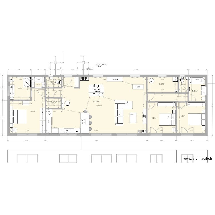 Sans terrain chb parentales independente GARAGE EN SOUS SOL. Plan de 0 pièce et 0 m2