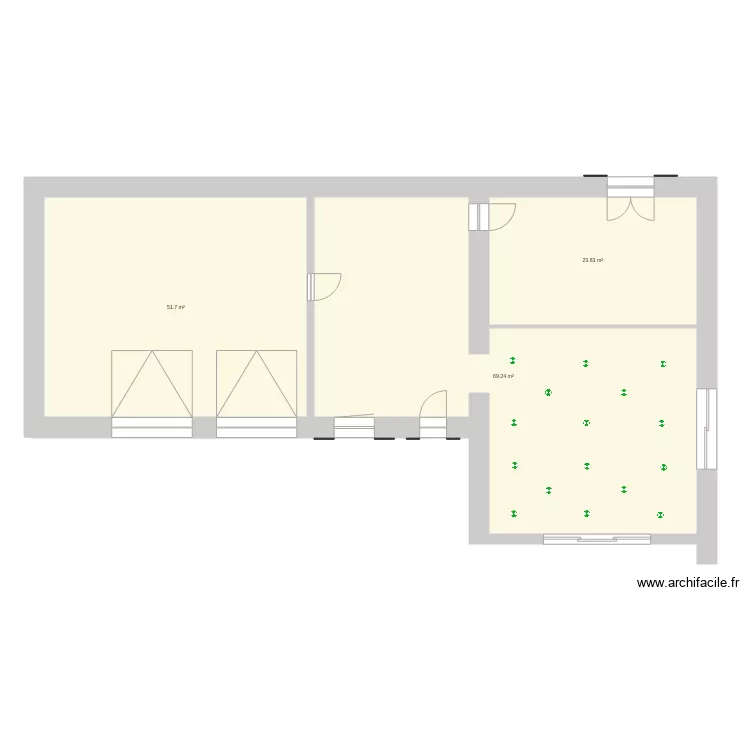 MAISON CHATEAUNEUF. Plan de 