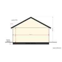 plan terrain naturel facade sud