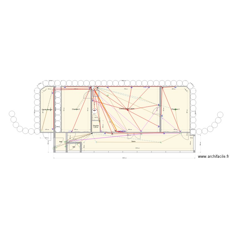 Earthship inversion schéma électrique et derivation. Plan de 0 pièce et 0 m2
