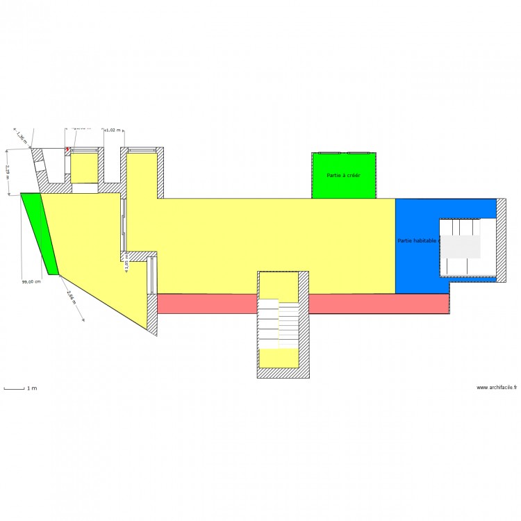 dernier niveau deux. Plan de 0 pièce et 0 m2