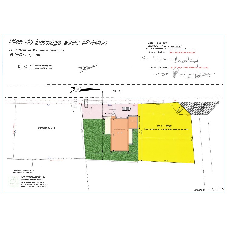 plan de masse MARTIN CARTA modif. Plan de 0 pièce et 0 m2