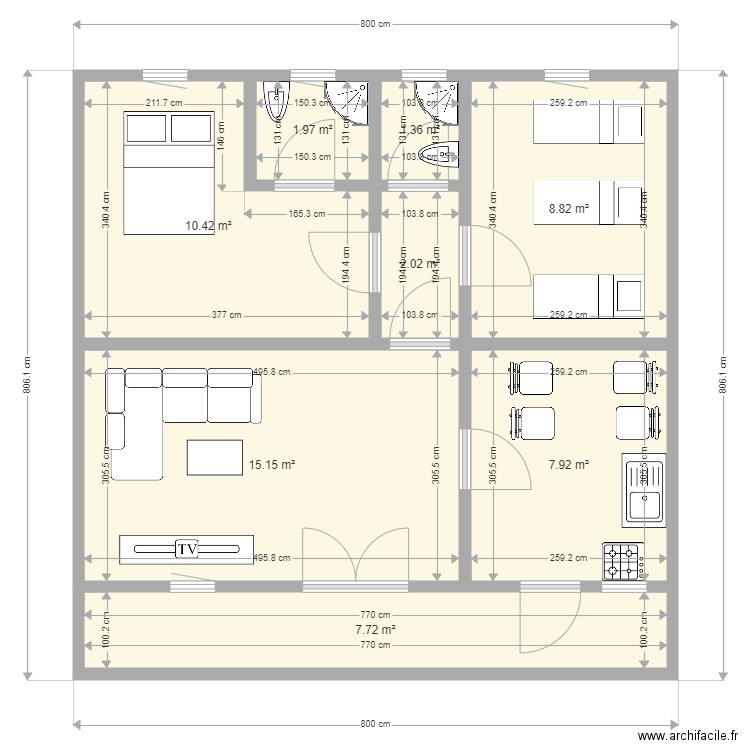 Maison DIARRA. Plan de 0 pièce et 0 m2