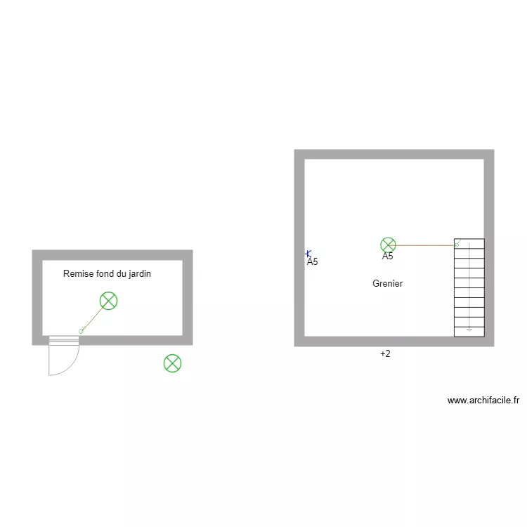 maison mat grenier remise fond du jardin. Plan de maison mat grenier remise fond du jardin. Plan de