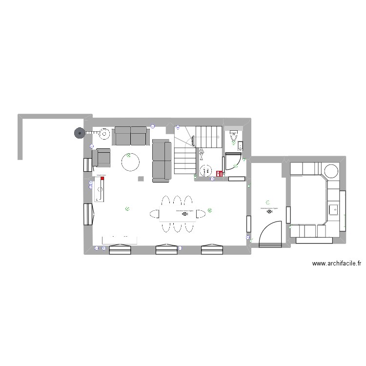 plan du rez. Plan de 0 pièce et 0 m2