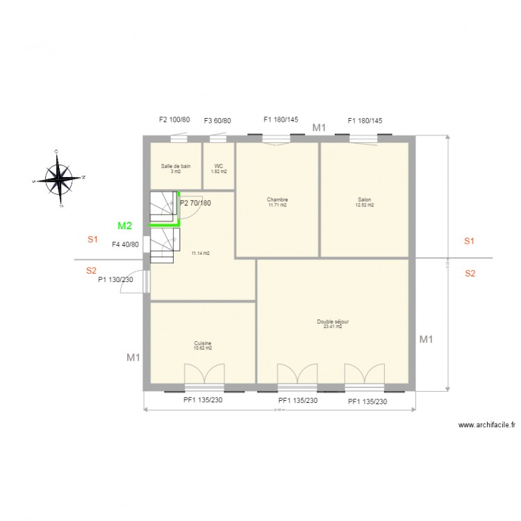 RDC DHABARRY 2. Plan de 0 pièce et 0 m2