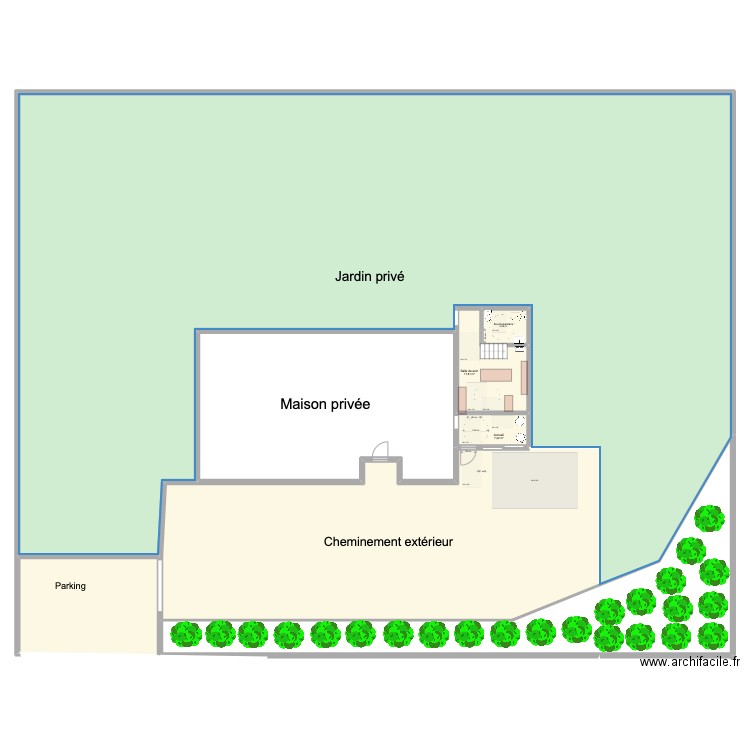 Aubert1. Plan de 8 pièces et 1311 m2