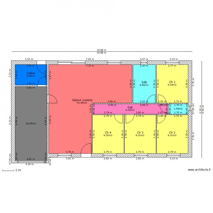 LACROIX PP. Plan de 0 pièce et 0 m2