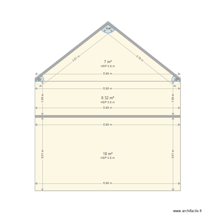 plan facade 25. Plan de 0 pièce et 0 m2