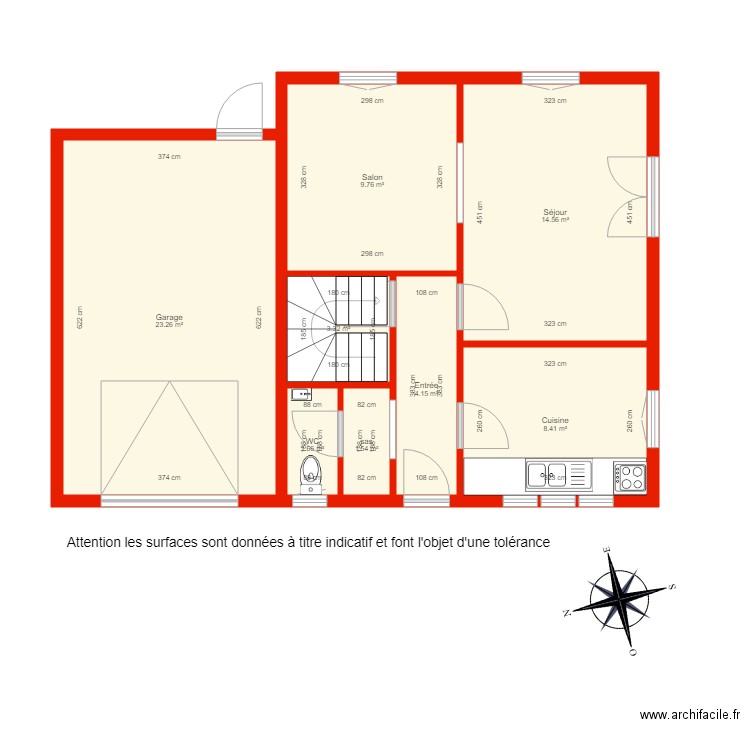 BI 3661 côté. Plan de 0 pièce et 0 m2