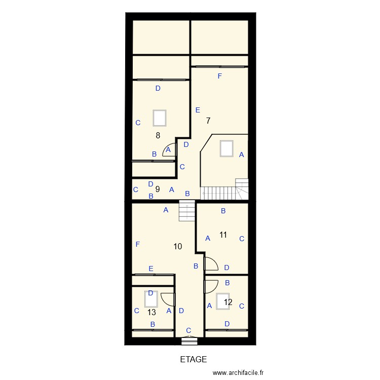 195218 LEBEGUE CREP. Plan de 0 pièce et 0 m2