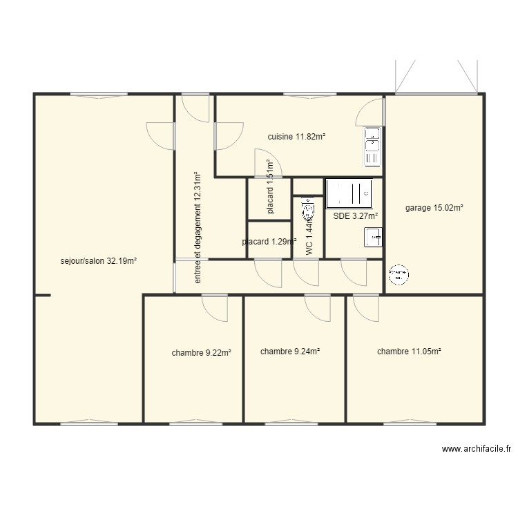 plan original balizi. Plan de 0 pièce et 0 m2