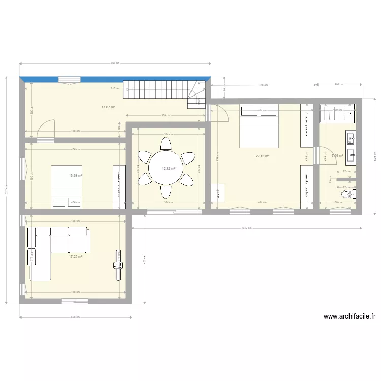 Maison 1er &eacute;tage Frost  Marina VF. Plan de 