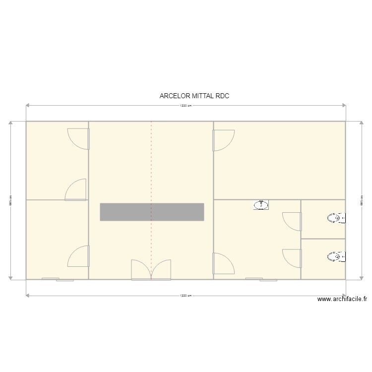 ARCELOR MITTAL RDC. Plan de 0 pièce et 0 m2