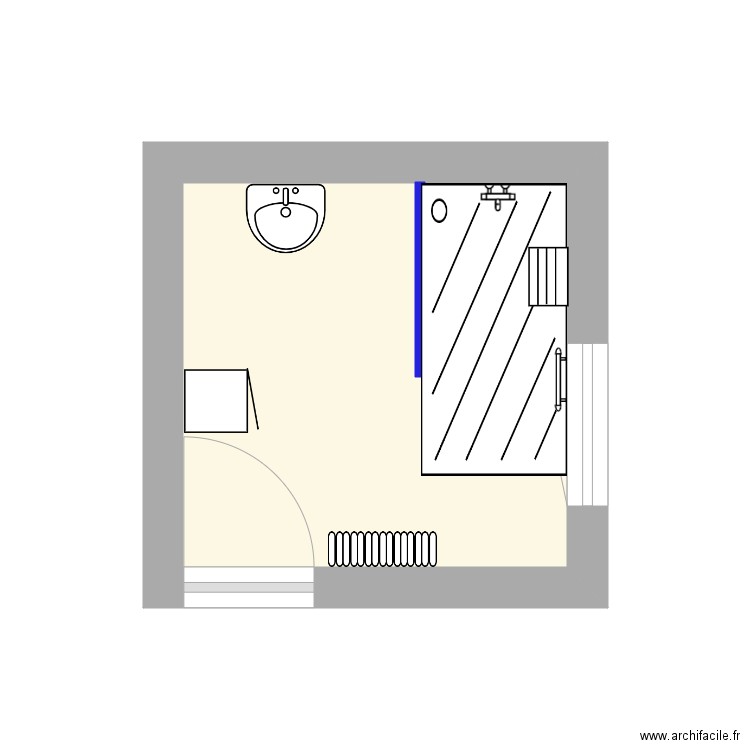 croquis SDB PELTIER Joel 2. Plan de 0 pièce et 0 m2