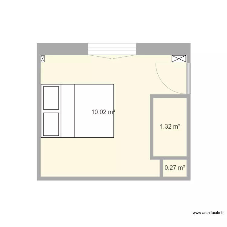 Chambre 2. Plan de 