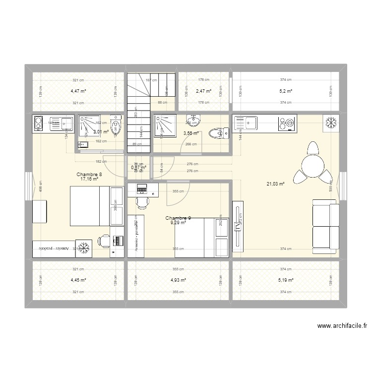 230202 - Maison Meaux - 3 niveaux - modification. Plan de 0 pièce et 0 m2