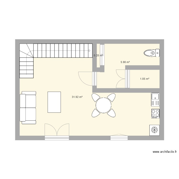 CARRE MDV RDC  . Plan de 0 pièce et 0 m2