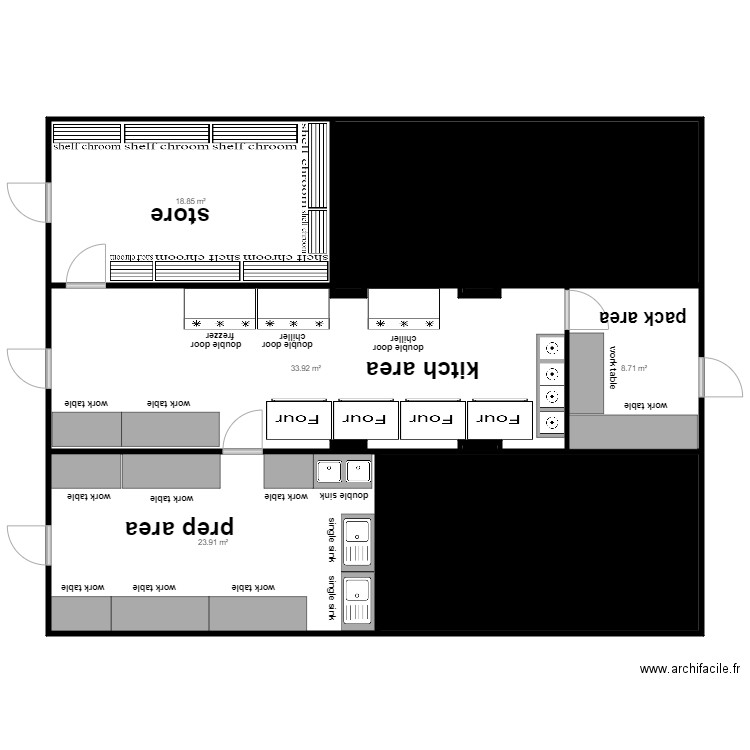 hamdan . Plan de 10 pièces et 134 m2