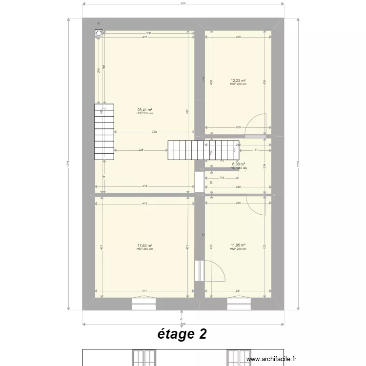 Luxeuil 2&deg; Herriot COPIE. Plan de 