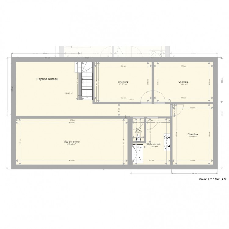 Maison essai étage. Plan de 0 pièce et 0 m2