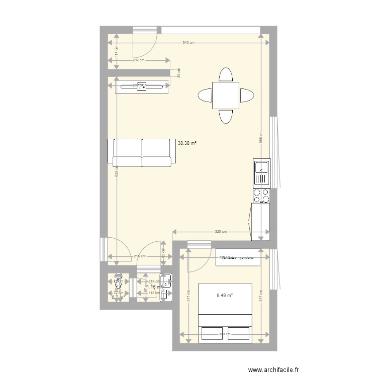 bureau bouge apres. Plan de 0 pièce et 0 m2