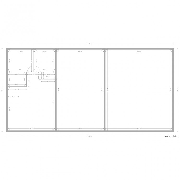 hangar. Plan de 0 pièce et 0 m2