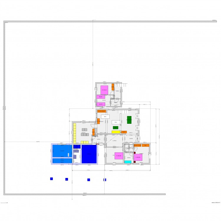 puy du roy 4.1 extension etage salon. Plan de 0 pièce et 0 m2