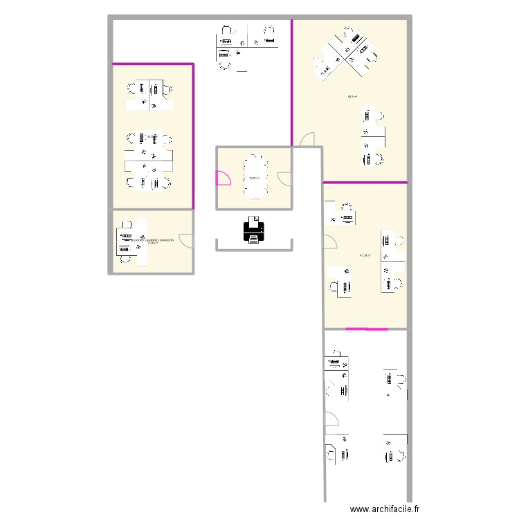 SANS Mouvement CSI. Plan de 5 pièces et 172 m2