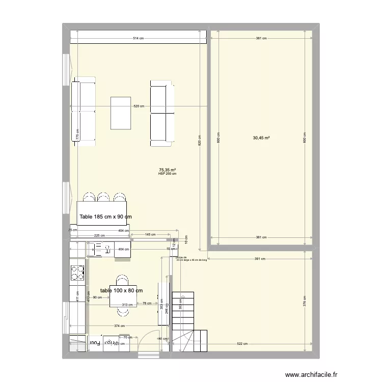 plan Carpentier projet 2. Plan de 