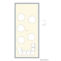 Mariage table ronde 180m