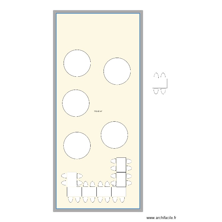 Mariage table ronde 180m. Plan de 0 pièce et 0 m2