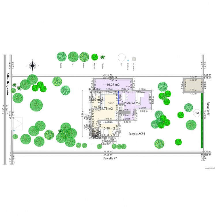 projet. Plan de 0 pièce et 0 m2