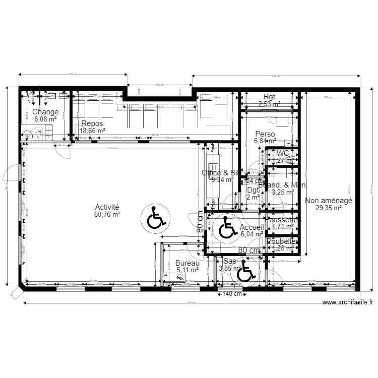 Fontenay PROJET V3 ArL 260622 av vraies fenêtres. Plan de 15 pièces et 154 m2