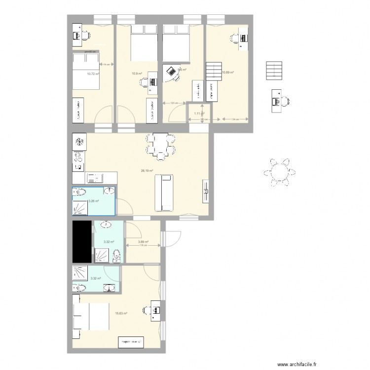 GARAY 26 5 CHAMBRE RENOVATIO. Plan de 0 pièce et 0 m2