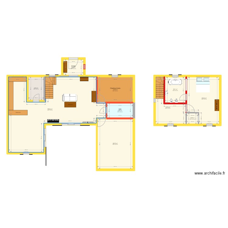 Home Sweet Home 17 -partie 2. Plan de 10 pièces et 190 m2