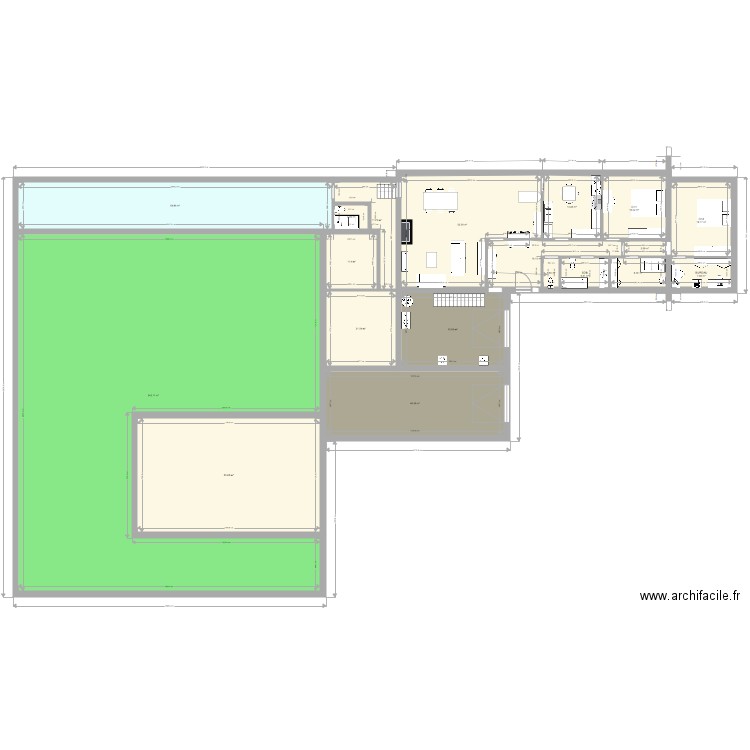 Vedrin maison 15 et piscine 2. Plan de 0 pièce et 0 m2
