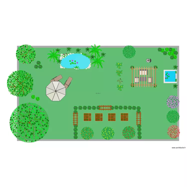 jolie jardin. Plan de jolie jardin. Plan de