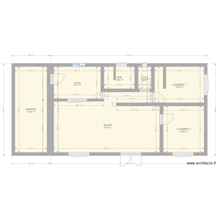 MAISON CLAIRE. Plan de 0 pièce et 0 m2
