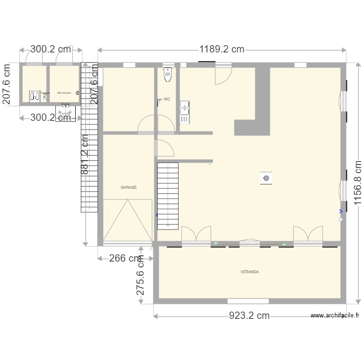 SOA RDC MADA MODIFIE 2021 avec cotation. Plan de 11 pièces et 161 m2